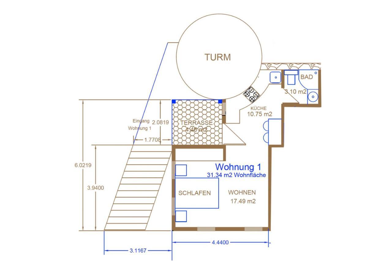 Blaue Wohnung- Ferienwohnung Sulzbach an der Murr Eksteriør billede